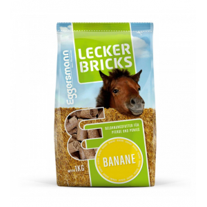 Cukierki dla koni Lecker Bricks banan 1 kg