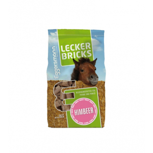 Cukierki dla koni Lecker Bricks malina 1 kg