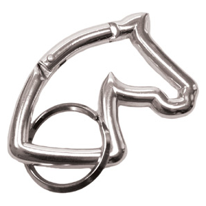 Breloczek-karabińczyk HR końska głowa srebrny