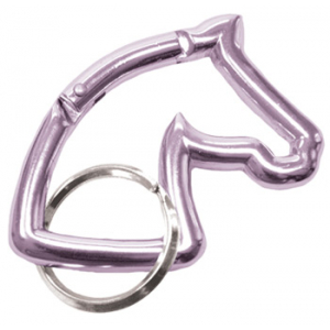 Breloczek-karabińczyk HR końska głowa fioletowy