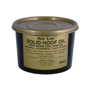 Solid Hoof Oil Black Gold Label ol do kopyt