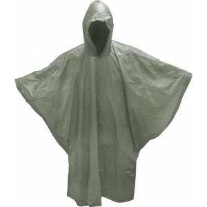 Poncho York z kapturem zielona